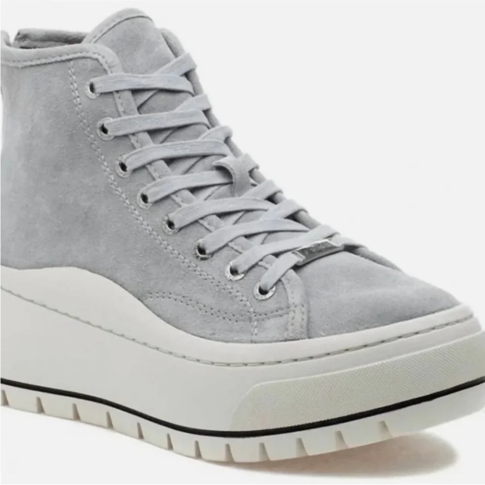 J Slide, Grey High Top Platform Sneaker, Size 10, NWOT